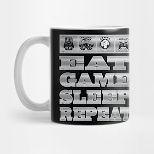 Eat Game Sleep Repeat Video Gamer PC Gaming Gift Mug